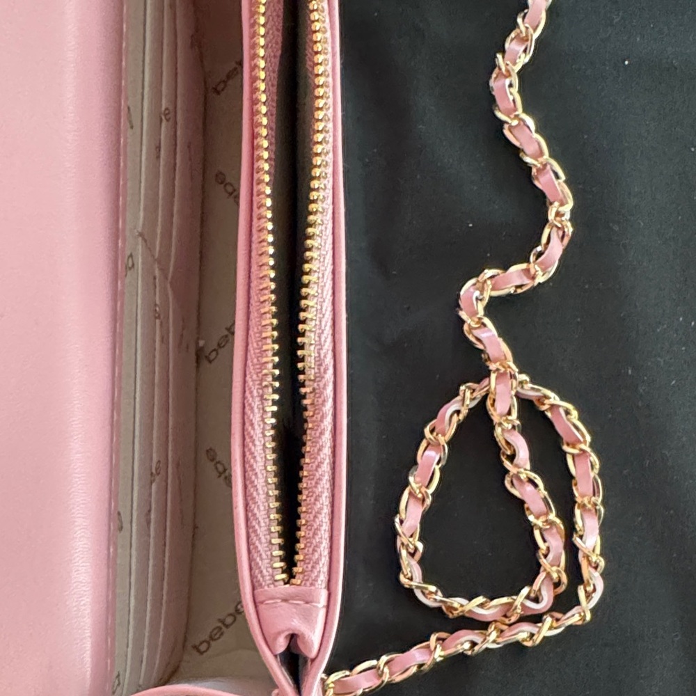 Bebe Pink Ribbed Mini Bag - Picture 5 of 8